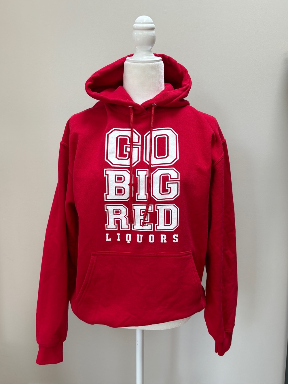 Indiana University GO BIG RED LIQUORS Hoodie Sweatshirt